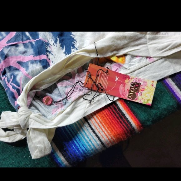 NWT Crystal Rock By Christan Audiguer Red Riding Hood Tank Top. M - Picture 8 of 8